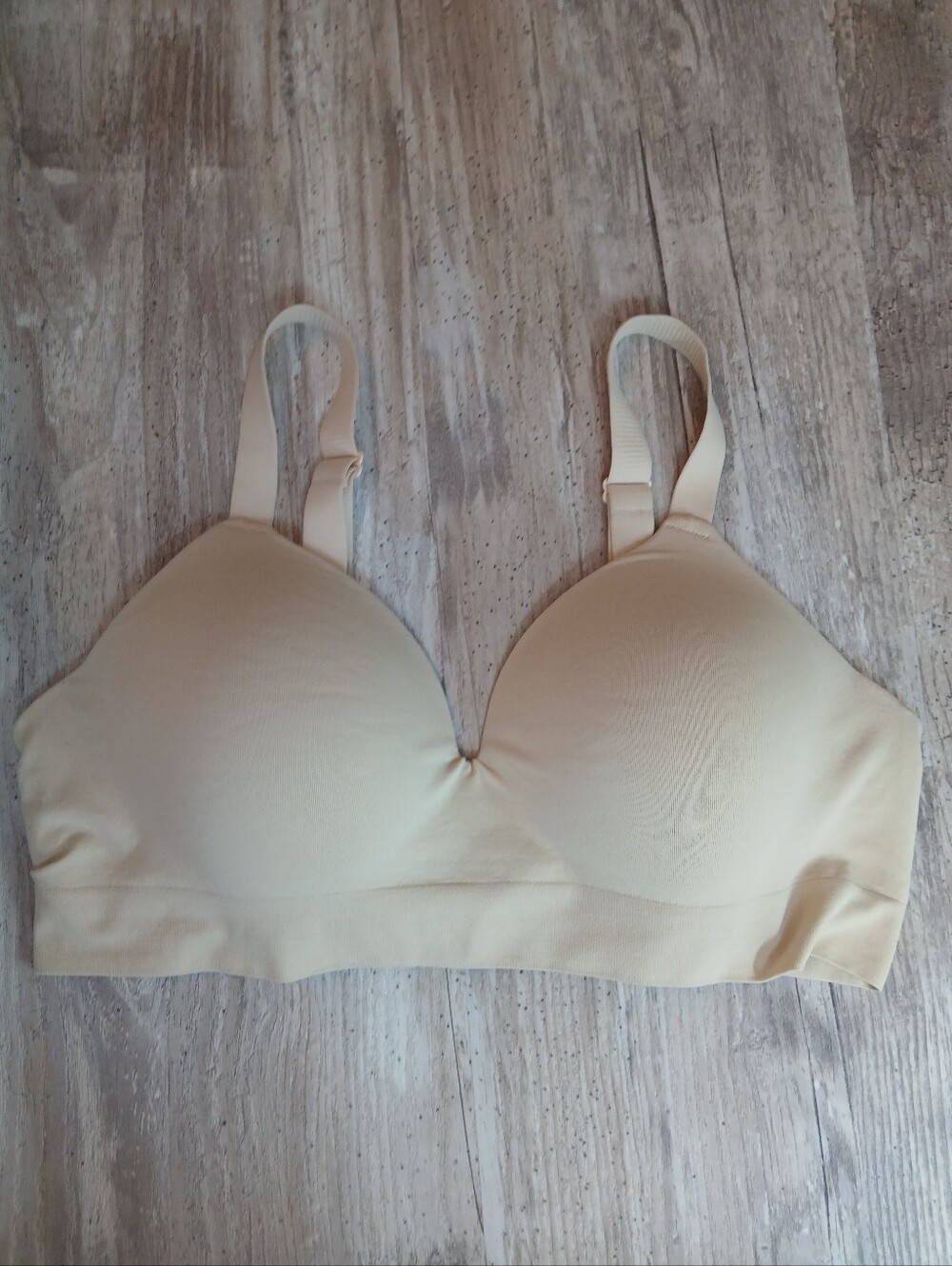 ​Truekind Beige Supportive Comfort Wireless Shaping Bra XL Fits 36-40 C-DD EUC
